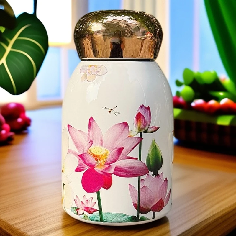 邂逅春日-时尚显温316保温杯便携女士轻奢送礼定制口袋杯