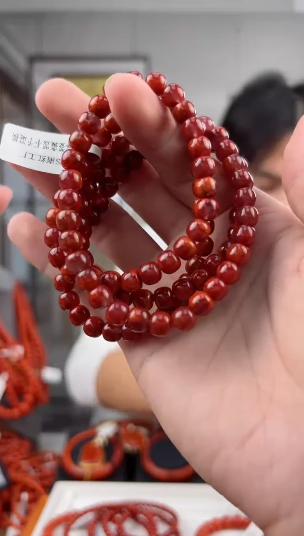 【闪购商品】南红玛瑙多圈未镶嵌@T07311@7MM