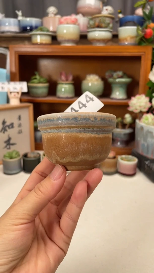 瓷片444知木小芳花盆