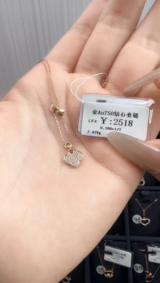 颈饰钻石18K金镶嵌梦***?B259991100302342