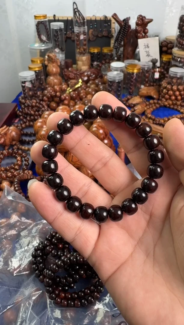 手串/手链黄花梨/降香黄檀0.9×1.0规格紫油梨老料海黄手串