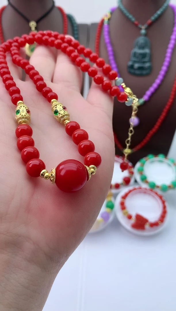 【闪购商品】翡翠颈饰14K金镶嵌D283项链