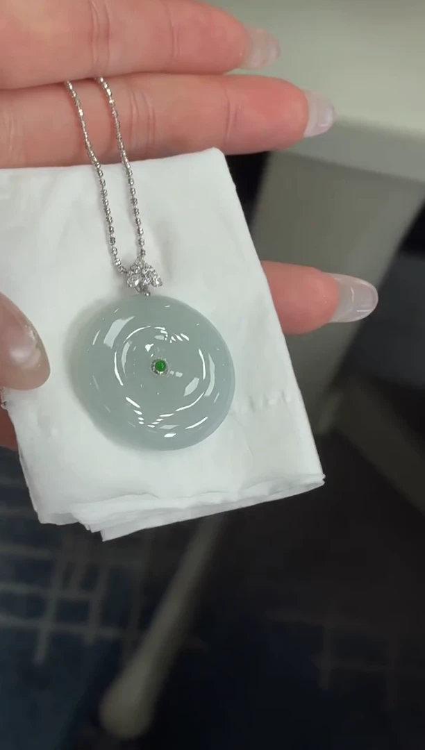 18K金镶嵌定制翡翠DDJ36687