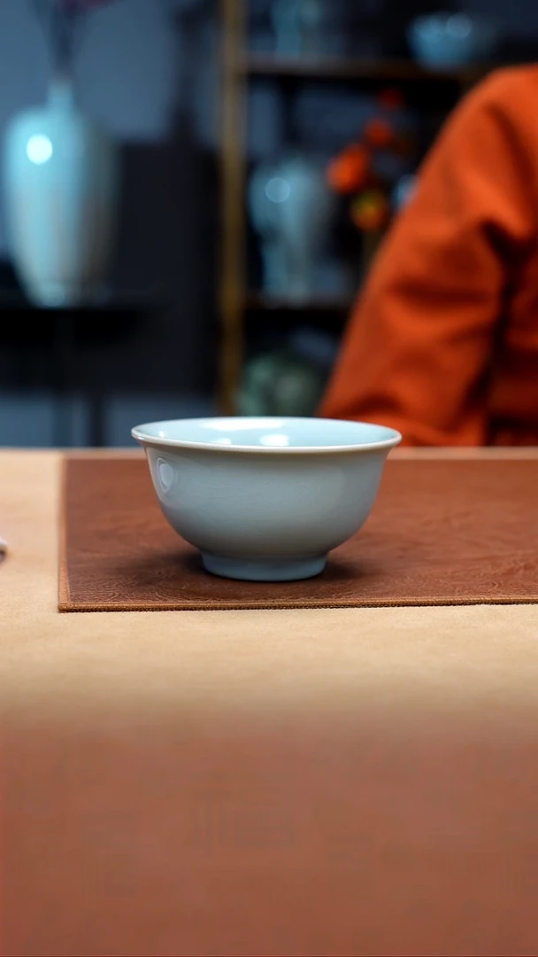 【闪购商品】珑匠天青支钉揽月杯