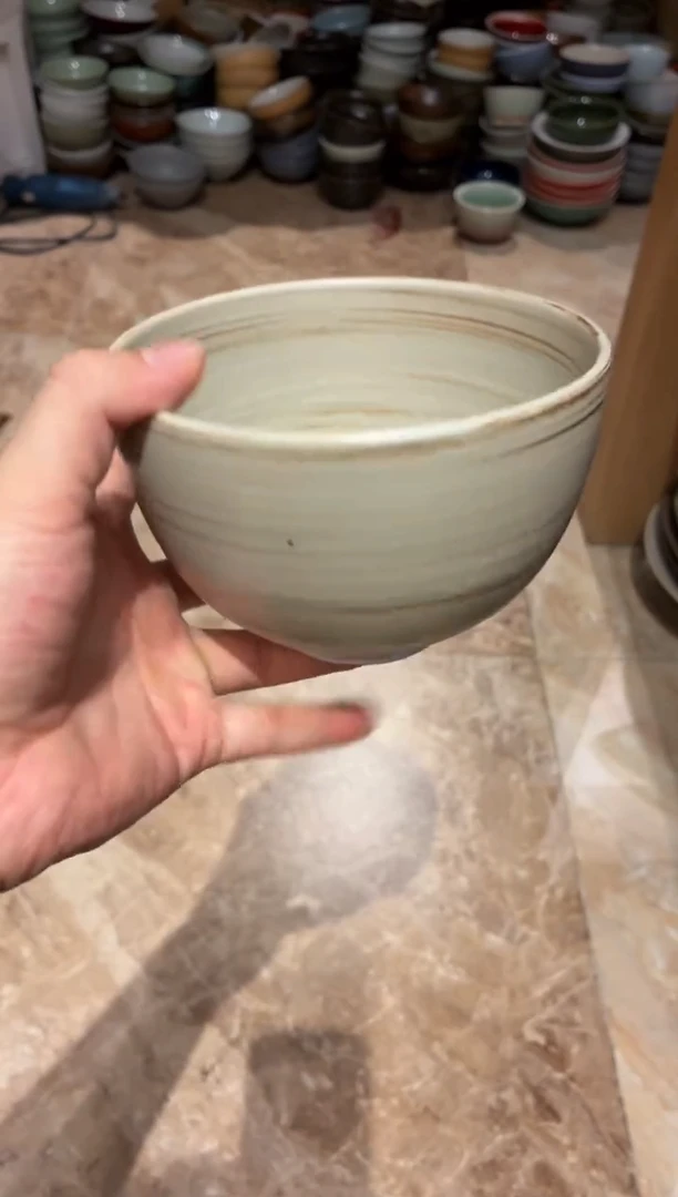 瓷片A****E823 微瑕豆青长相思碗1个