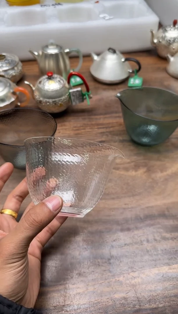 黑****5魏小玻 水滴公杯 钻石切割纹 透明