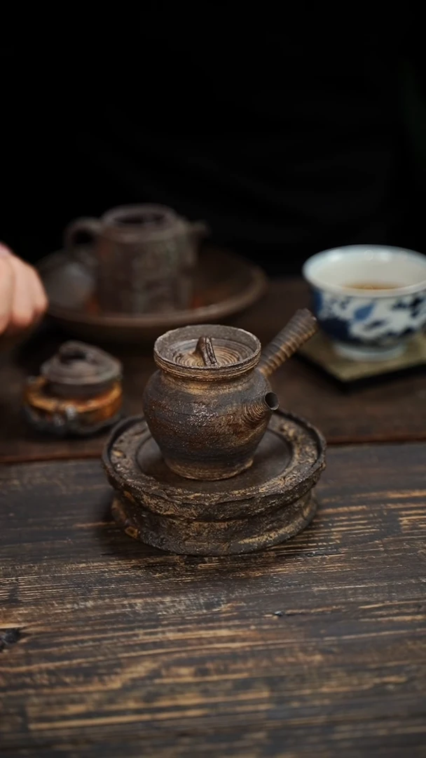 全手工制作 南蛮 侧把壶  100cc