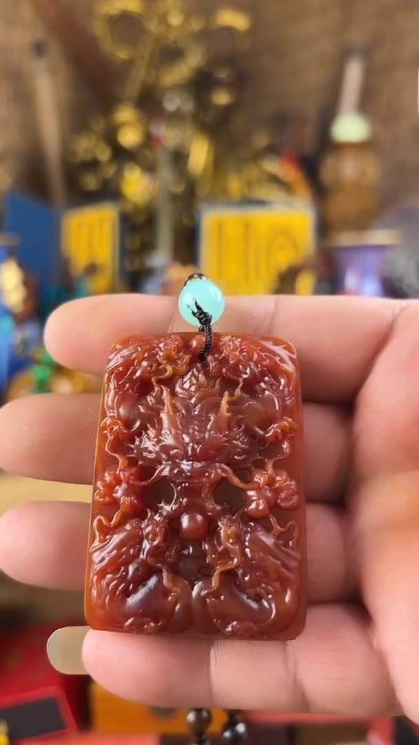 滴血莲花菩提吊坠所见即所得
