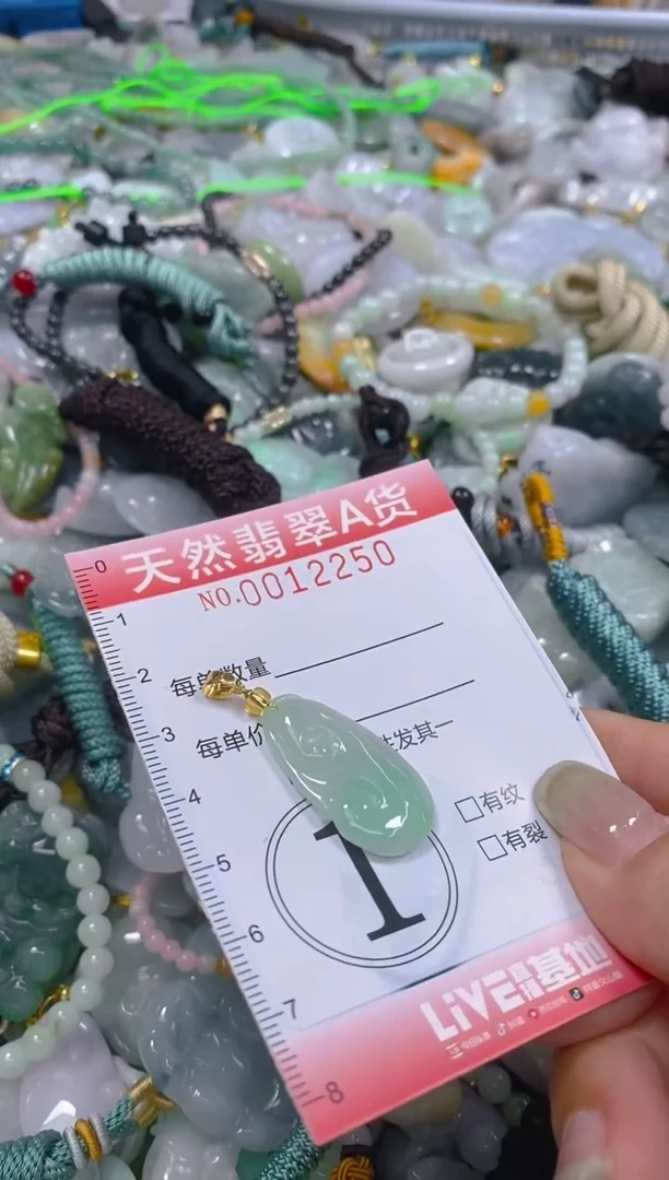 翡翠未镶嵌颈饰闪购0012250