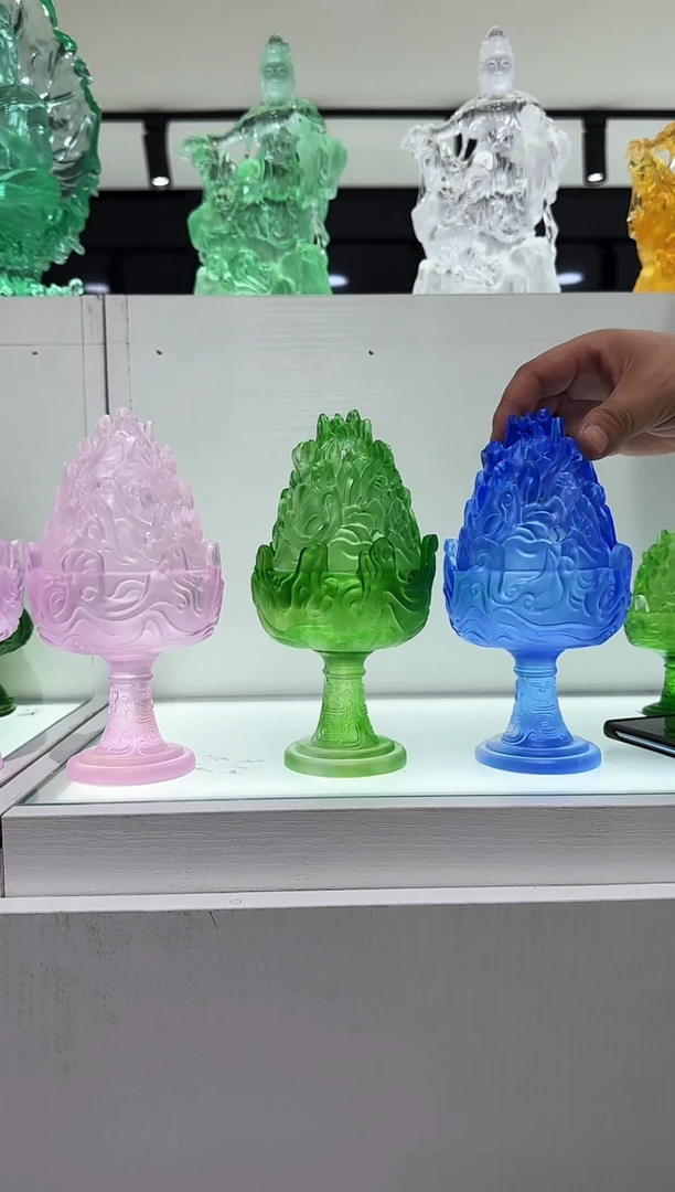 手工艺品琉璃古法琉璃大号博山炉19备注颜色