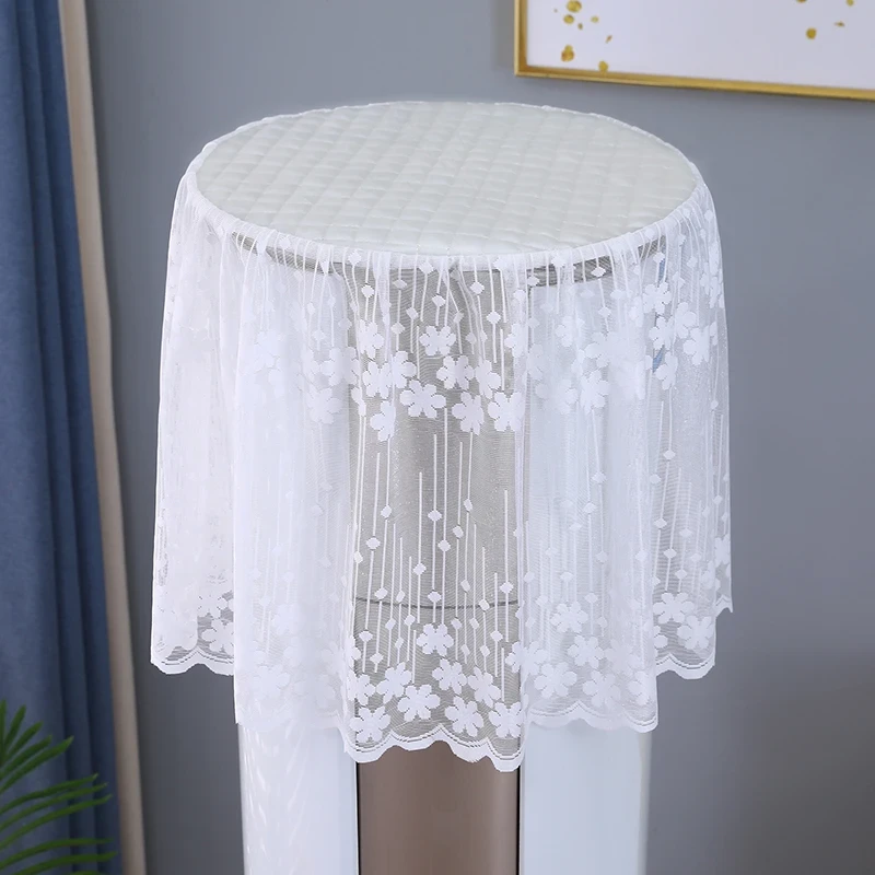 立式空调防尘罩圆柱形柜机空调罩子开机不取通用圆形盖巾罩盖布