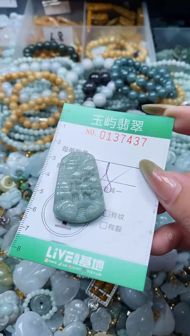 翡翠未镶嵌颈饰闪购0137437