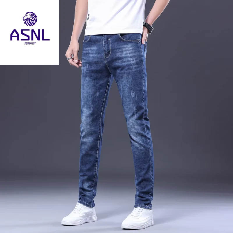 奥赛纳罗仔裤男士2025年秋季新款潮流休闲百搭修身小脚长裤子男