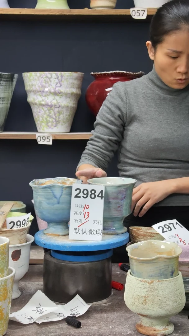 景德镇花盆默认微瑕2984