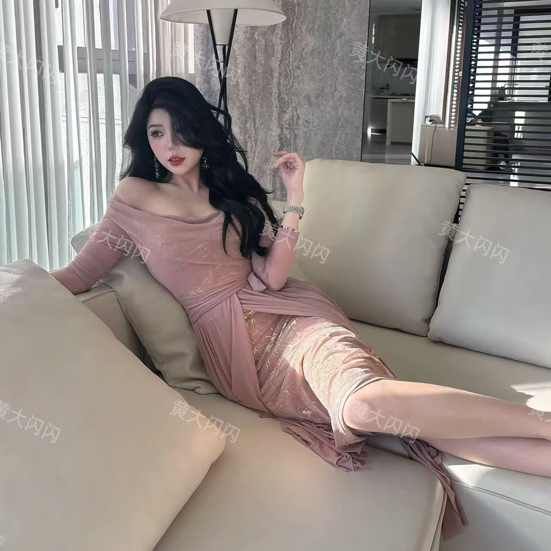 【新店请到张酒窝女装店1号】(刘亦菲)显瘦修身定制连衣裙ZZQ5620