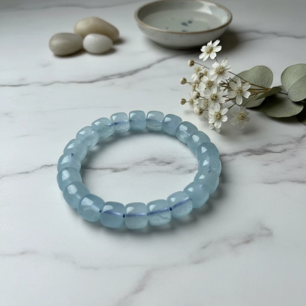 手链 轻奢典雅海蓝手串【C049】