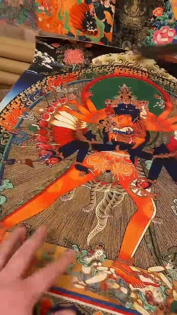 装裱画精美唐卡tk16319