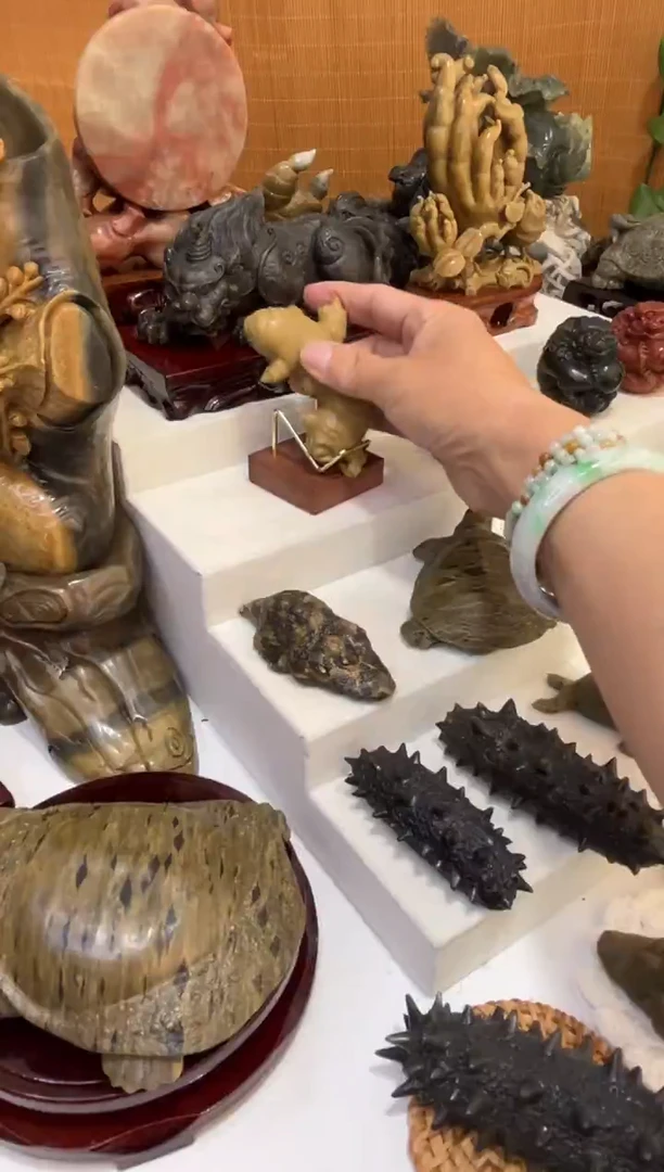 玉许*平大姜莱州石雕摆件