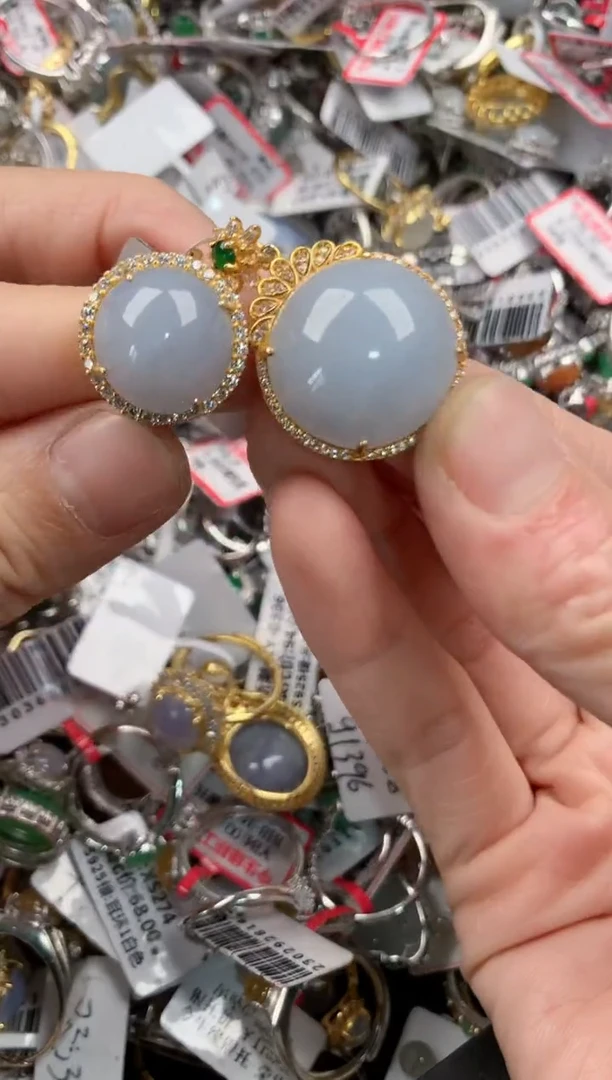 银S925镶嵌戒指翡翠777   3