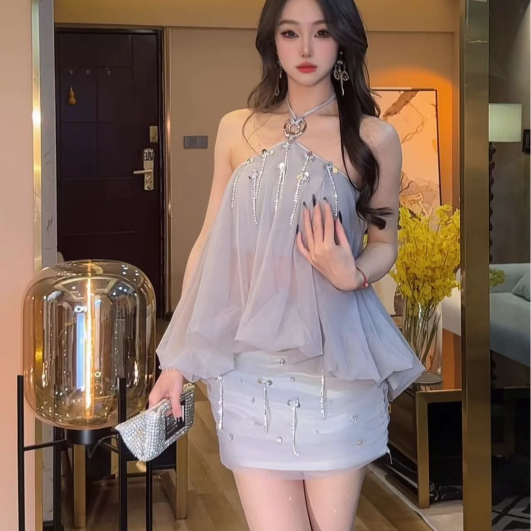 只想静静【月光女神】时尚气质显瘦性感套装