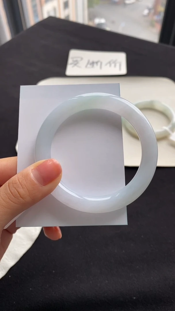 【闪购商品】翡翠手镯（圆镯）未镶嵌55圆条--不退不换