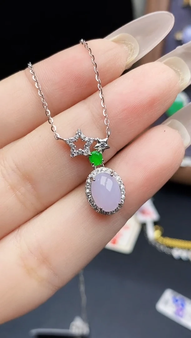 银S925镶嵌戒指翡翠0910