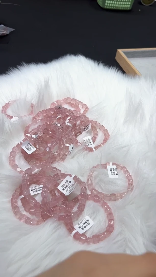 水晶手串未镶嵌51N多样性发其一【1条】默认微瑕约30~35g