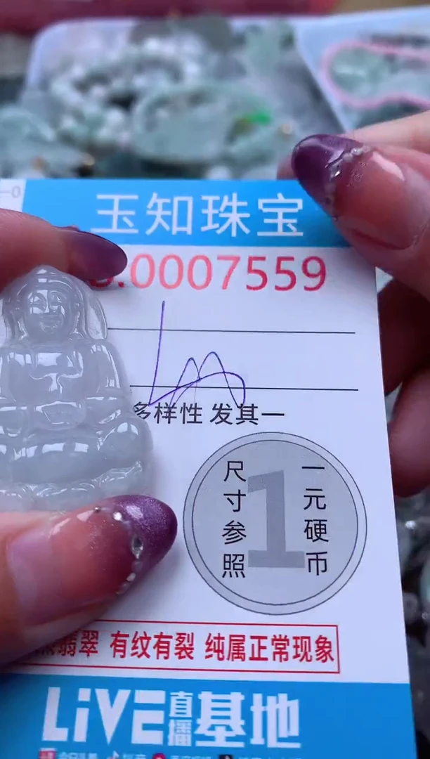 翡翠未镶嵌吊坠(不含链)7559