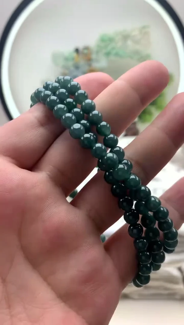 颈饰未镶嵌翡翠珠链