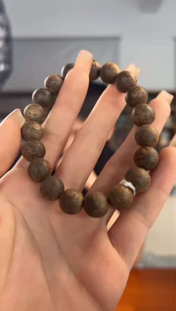 手串沉香柬埔寨沉香鹧鸪斑圆珠1.0单圈多样性发一