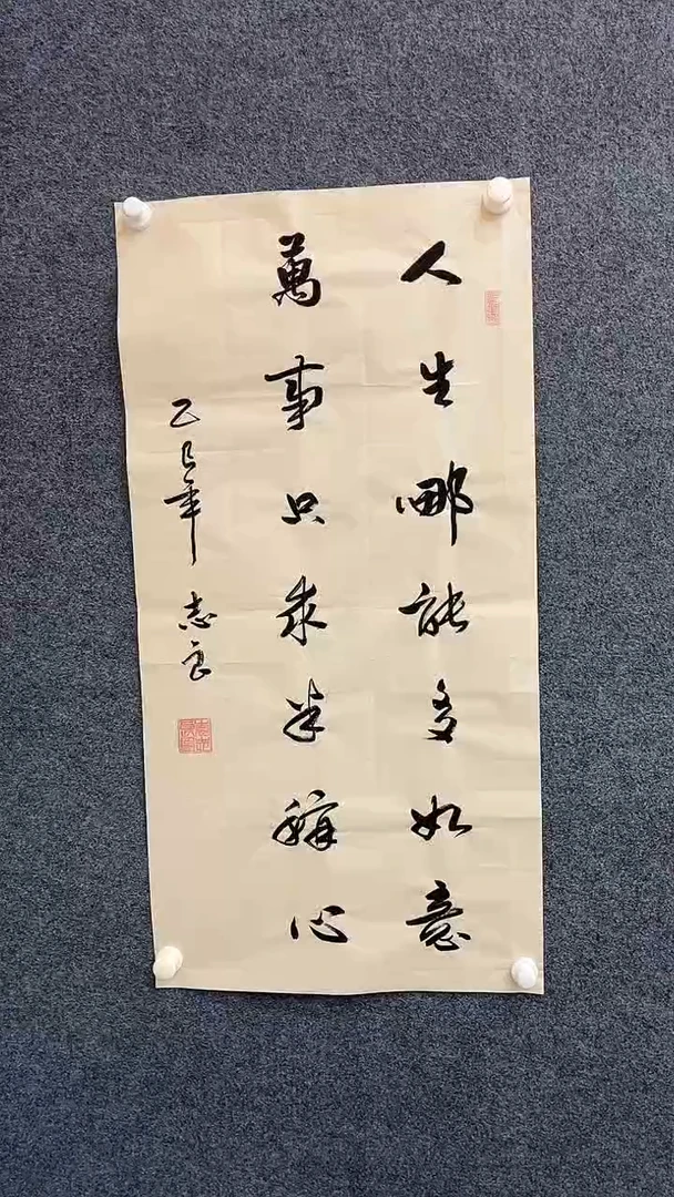 书法9.19典藏X-袁志良-人生哪能多如意