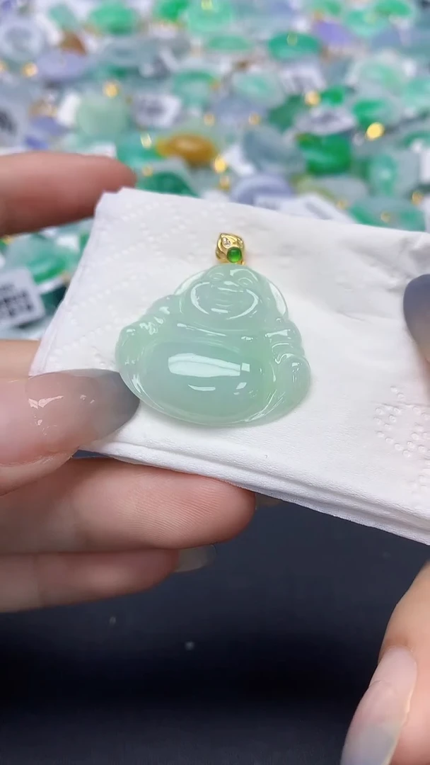 翡翠未镶嵌颈饰天然缅甸a货翡翠