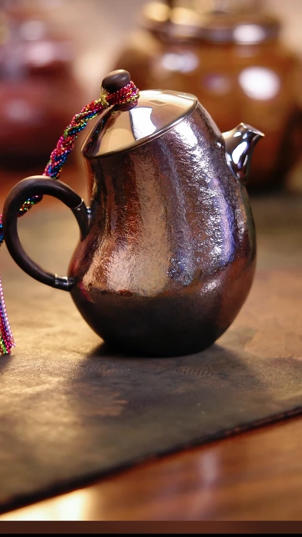 洪继科 炭黑唐美人银壶 171g 220ml