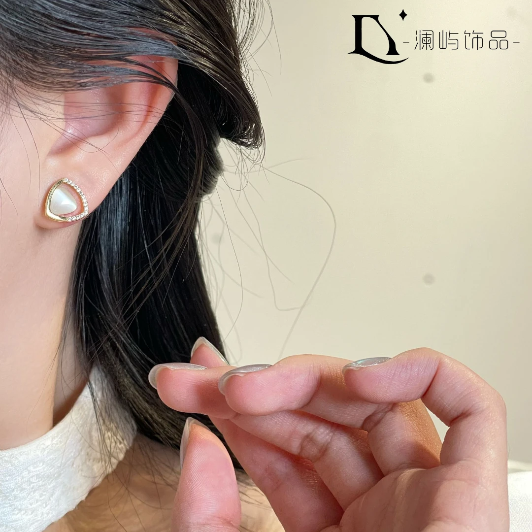 【希·腊】A923耳钉气质百搭复古法式简约高级感925纯银