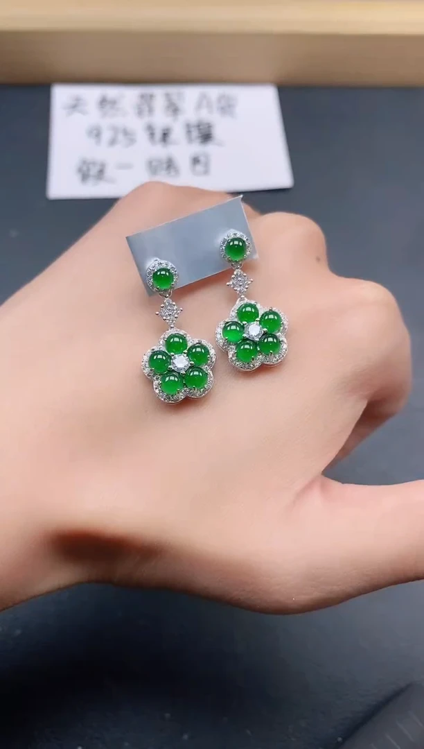 银S925镶嵌戒指翡翠11111