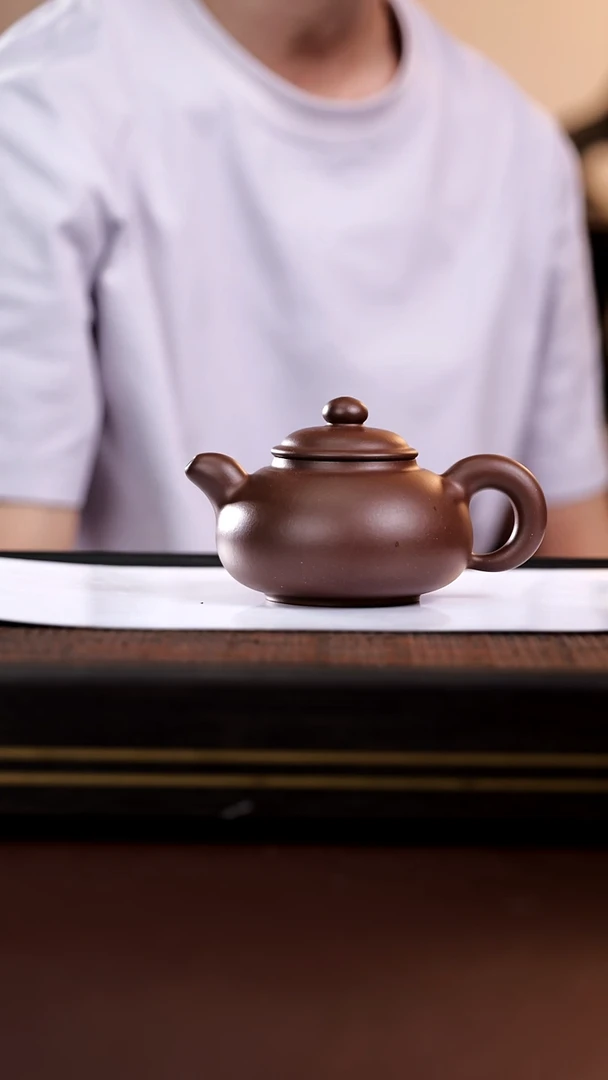 茶壶紫砂明**后朱泥 曼陀