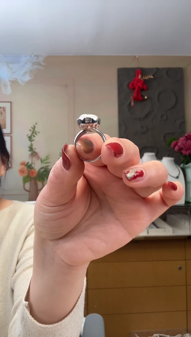 【闪购商品】淡水珍珠戒指银S925镶嵌12号-20号下单备注指围