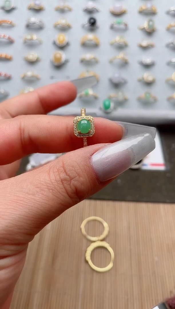 【闪购商品】翡翠戒指银S925镶嵌·