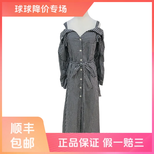 妃鱼/普拉达/棉/连衣裙/95新/球五29