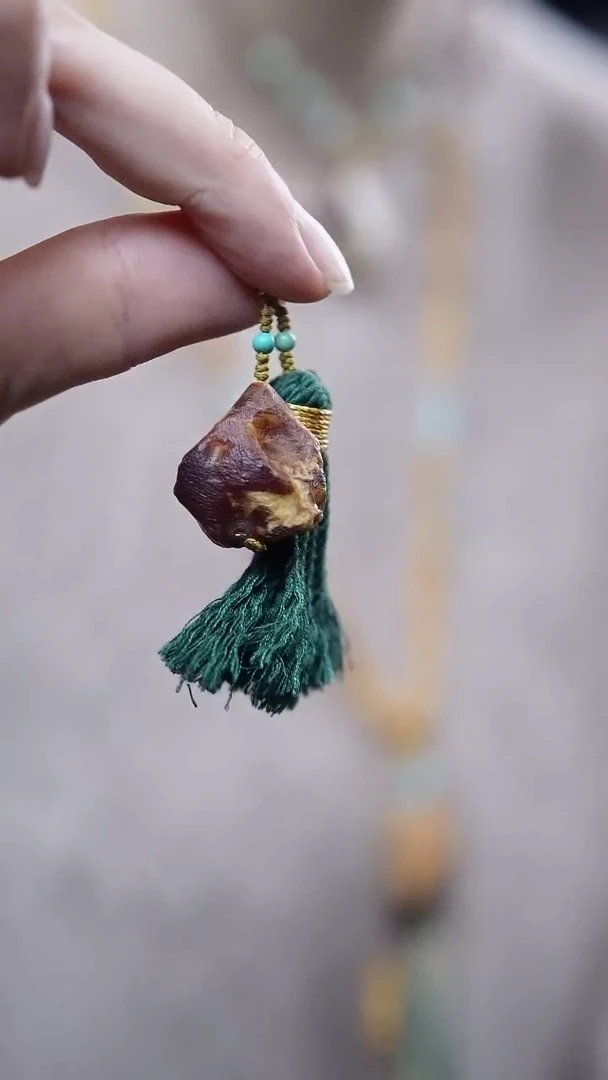 裸石蜜蜡未镶嵌*蜜蜡提溜*活扣头可拆*百搭手串项链