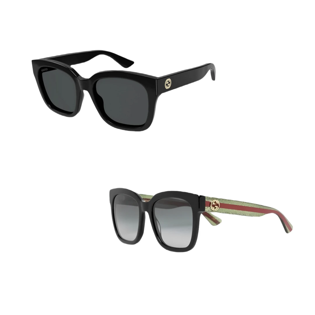 GUCCI古驰 侧面双G标志 板材镜架 方形 太阳眼镜