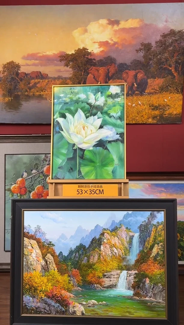 油画【20号】约53*35cm丨朝鲜原创纯手绘孤品油画丨顺丰包邮