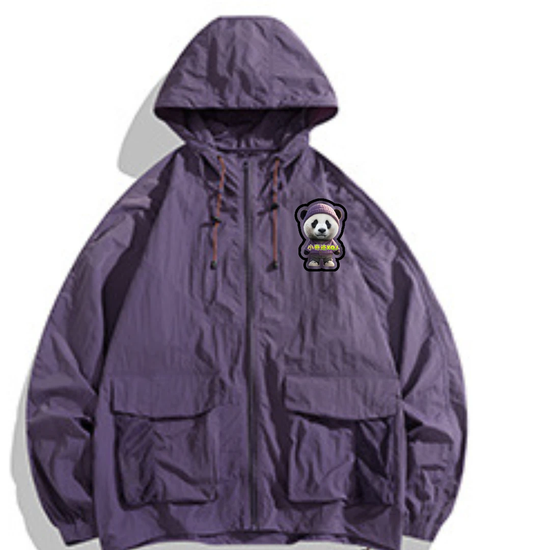 大熊猫小奇迹，宝力定制版户外防水防紫外线外套