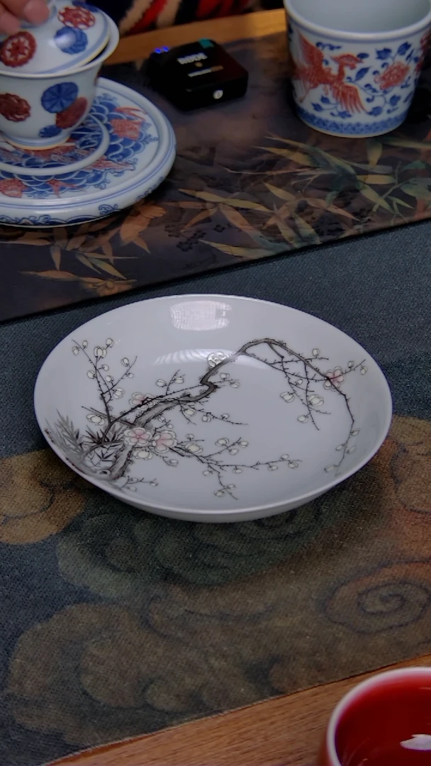 【闪购商品】诗逸瓷话梅花壶承