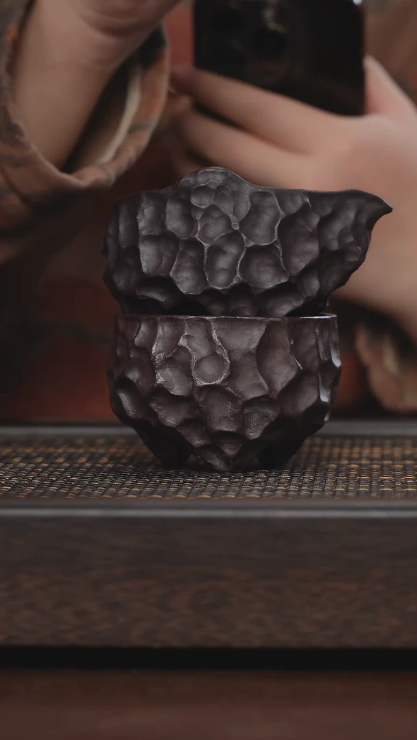 【闪购商品】紫砂茶杯非遗茶器-太湖石套组