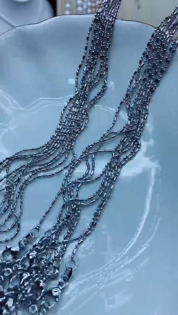 项链未镶嵌淡水珍珠项链多样性发起一