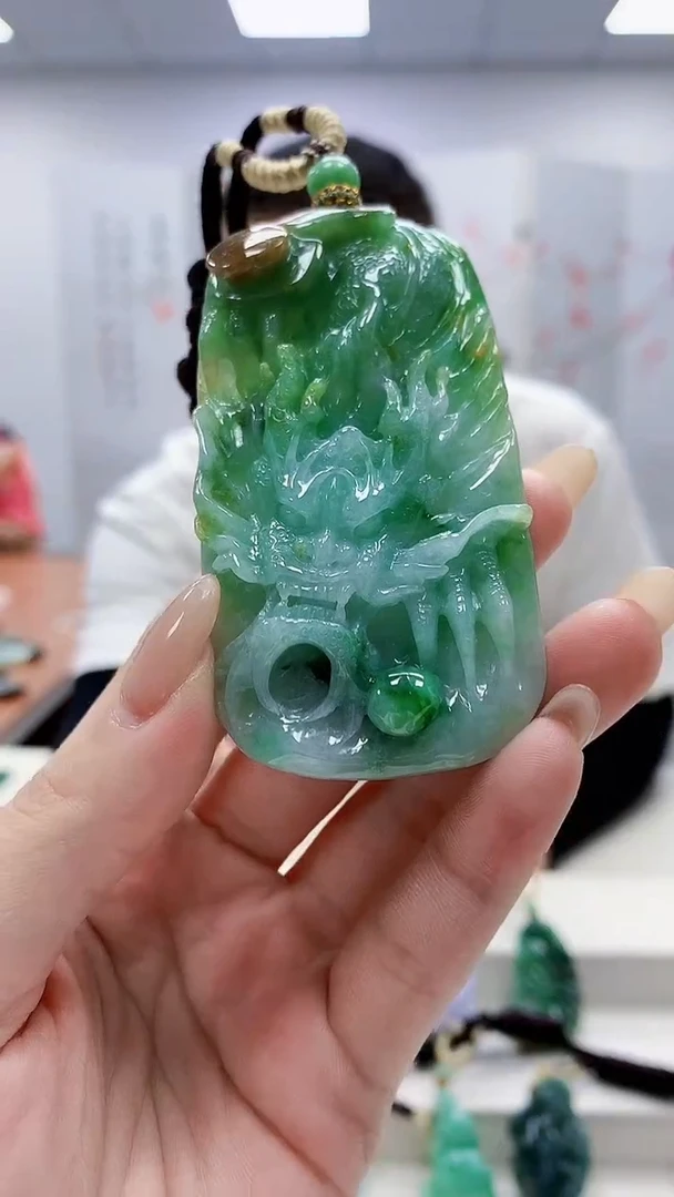 未镶嵌定制翡翠4898lr-毛货挂件6