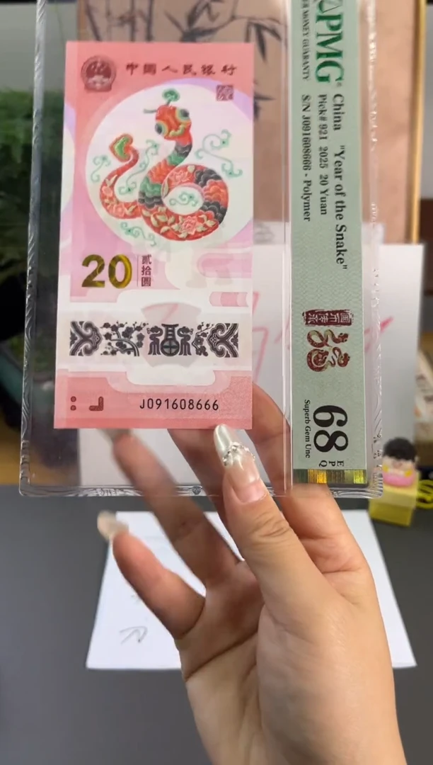 塑料蛇钞倒置68分J091608666