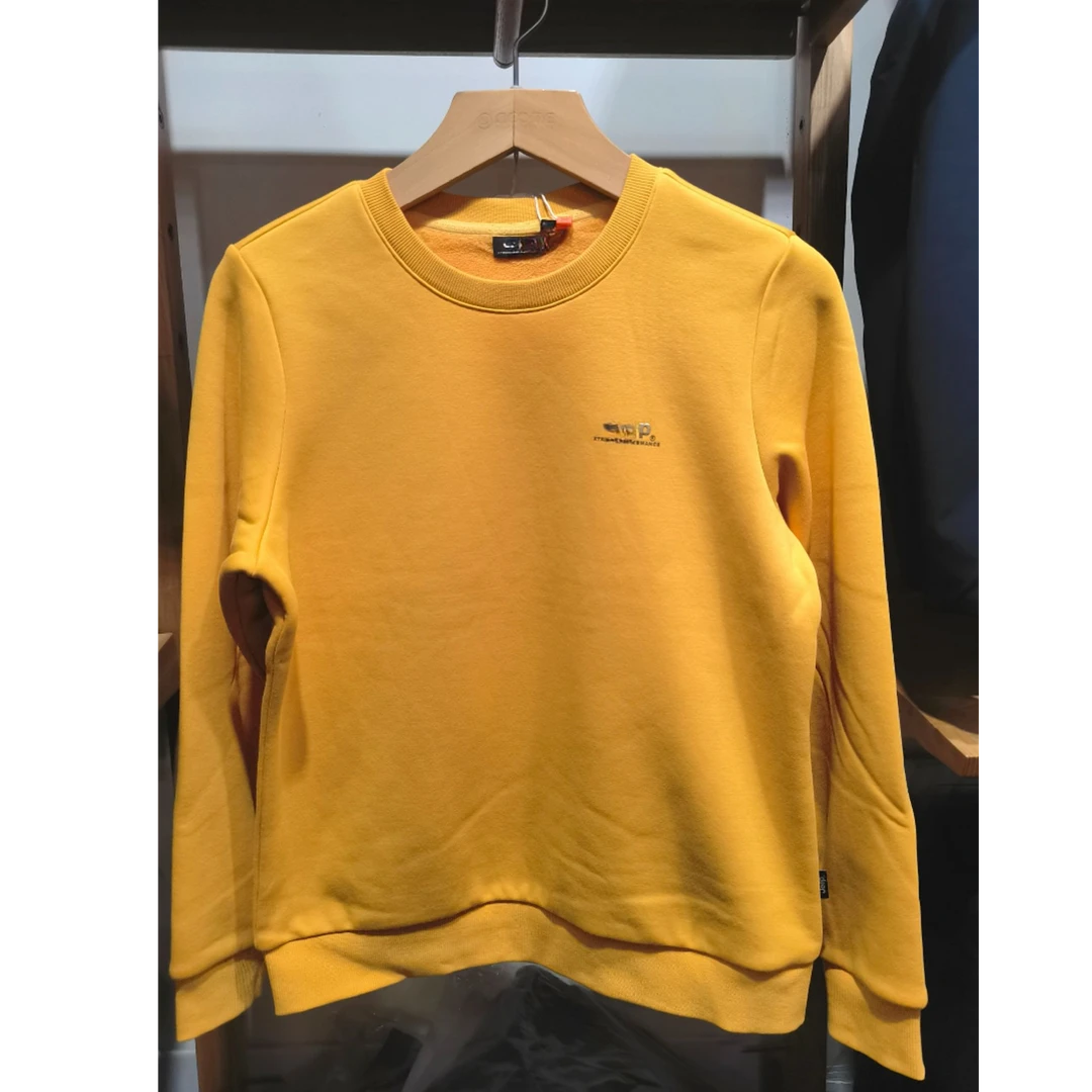 春季洋气加绒百搭圆领秋冬印花纯色卫衣简约时尚秋季长袖上衣休闲