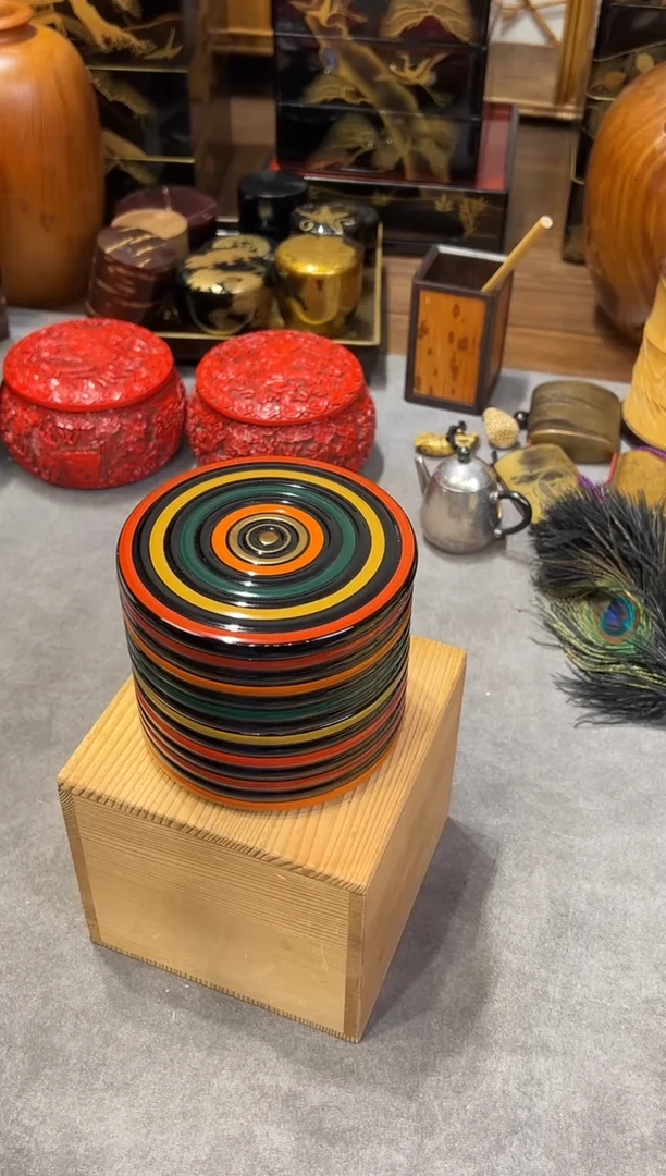 独乐 小两段 大漆漆器大漆漆器